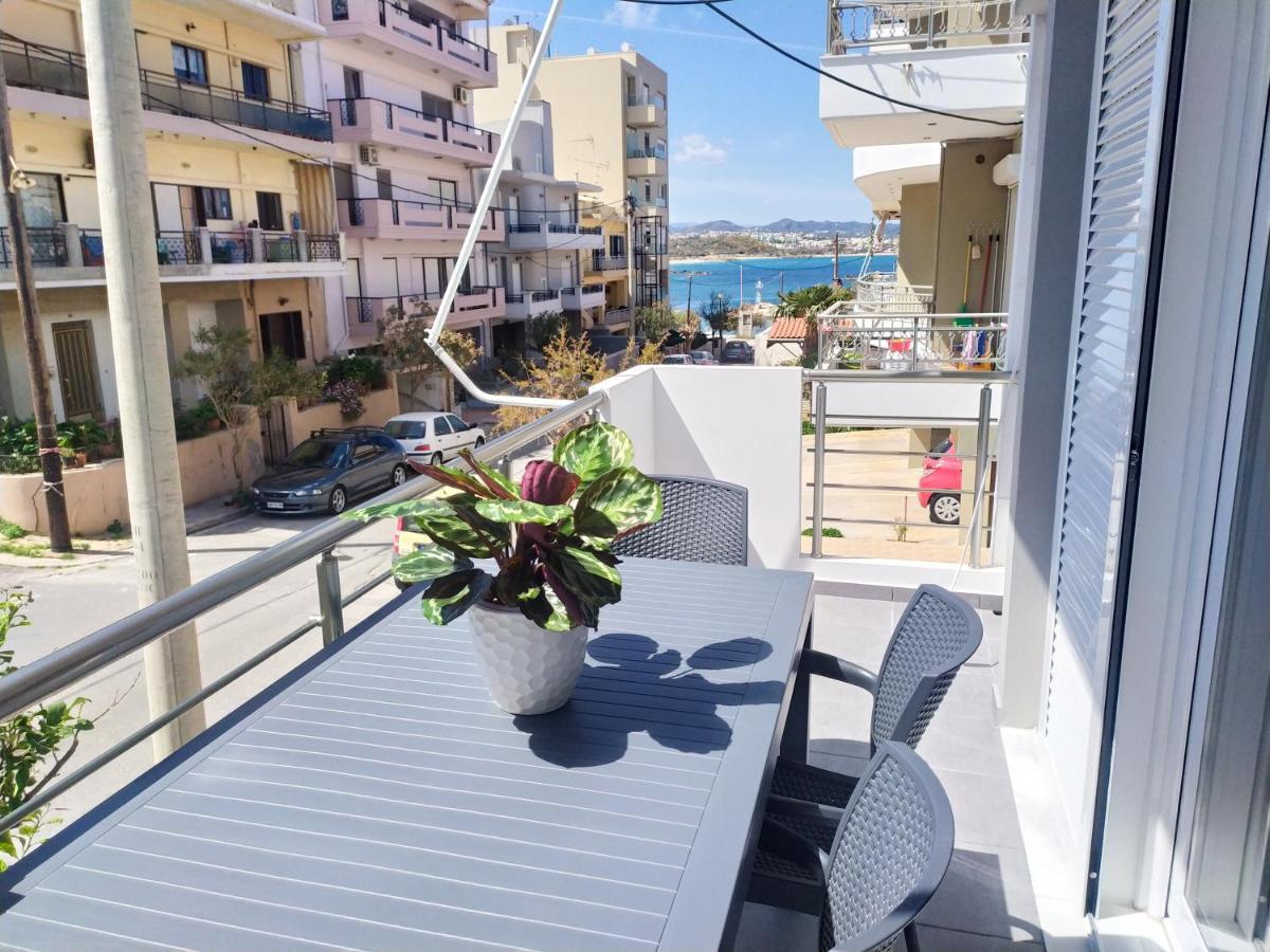 Sea Side View Home Steps From The Beach & City Chania  Екстер'єр фото